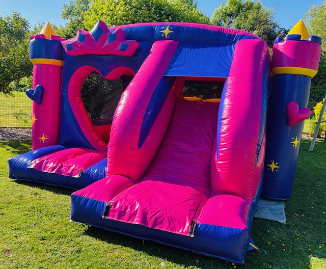 chateau gonflable toboggan princesse