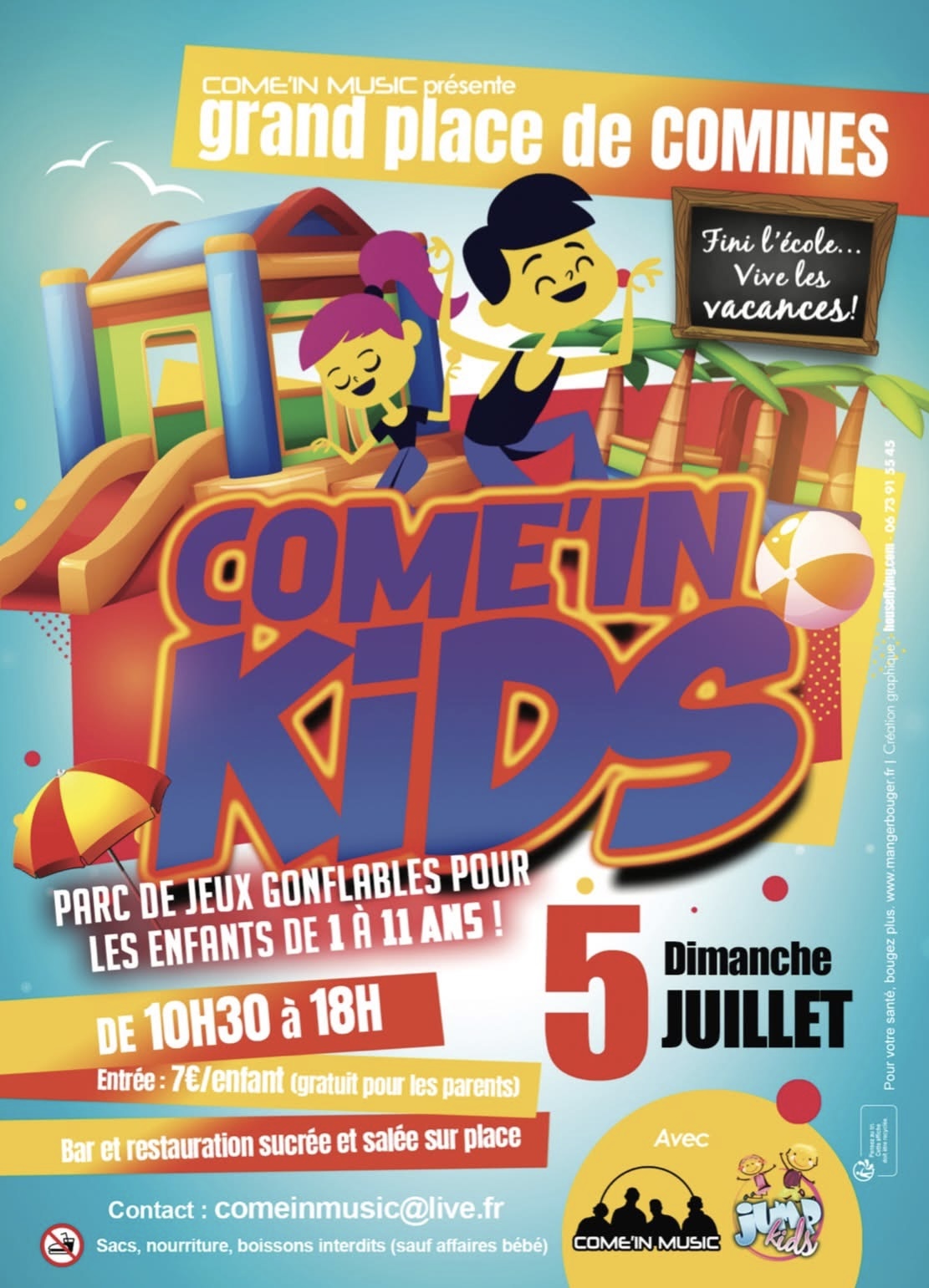 flyer parc gonflable extérieur