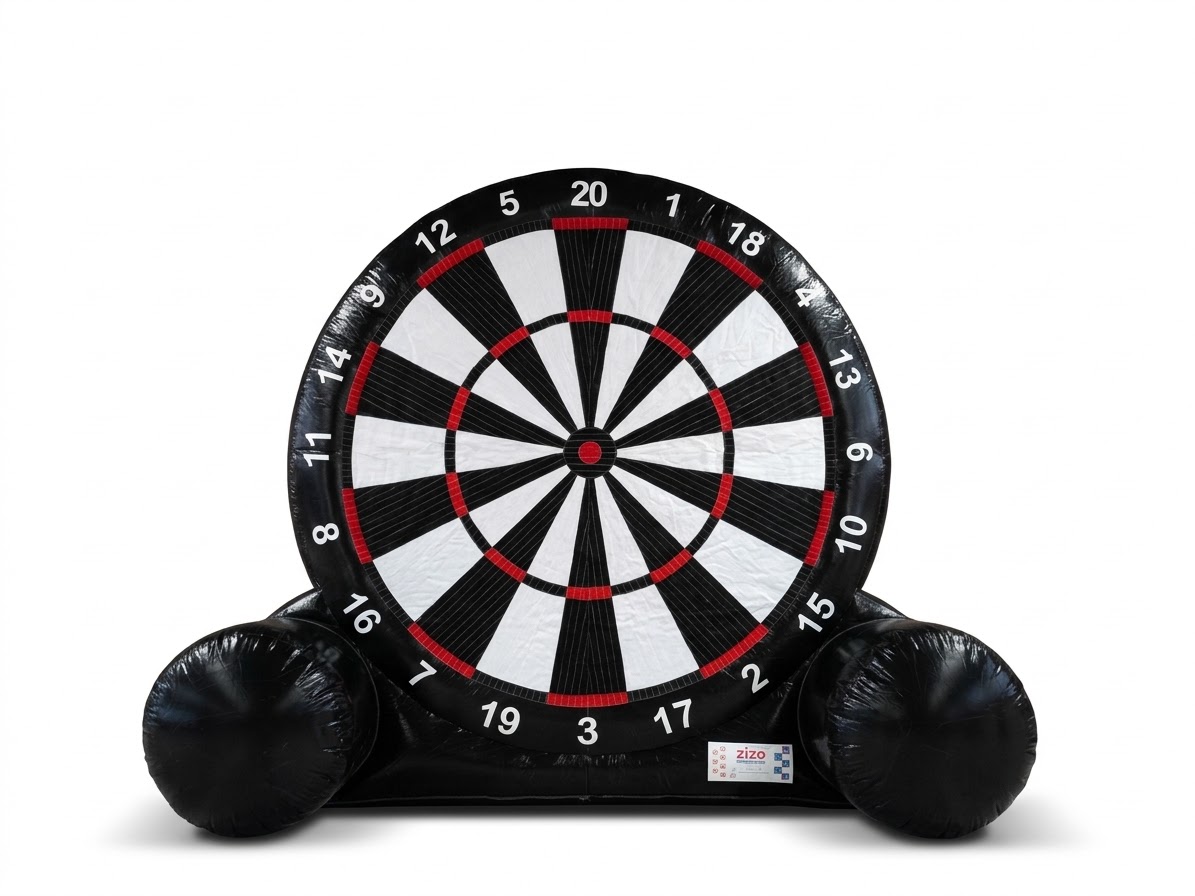 cible géante gonflable.