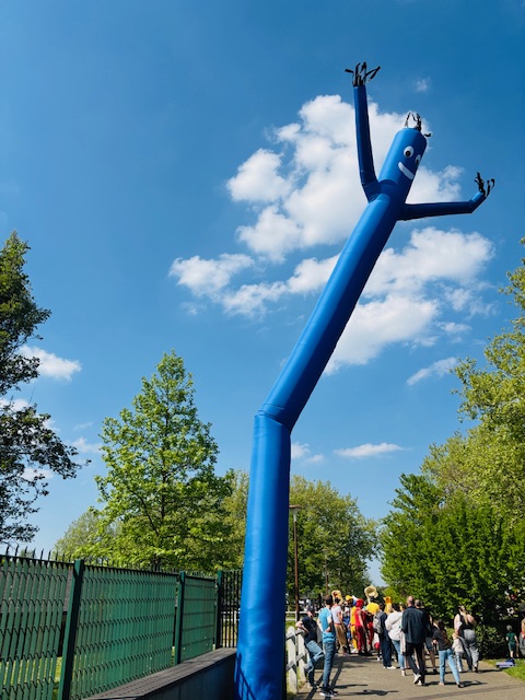 sky dancer bleu