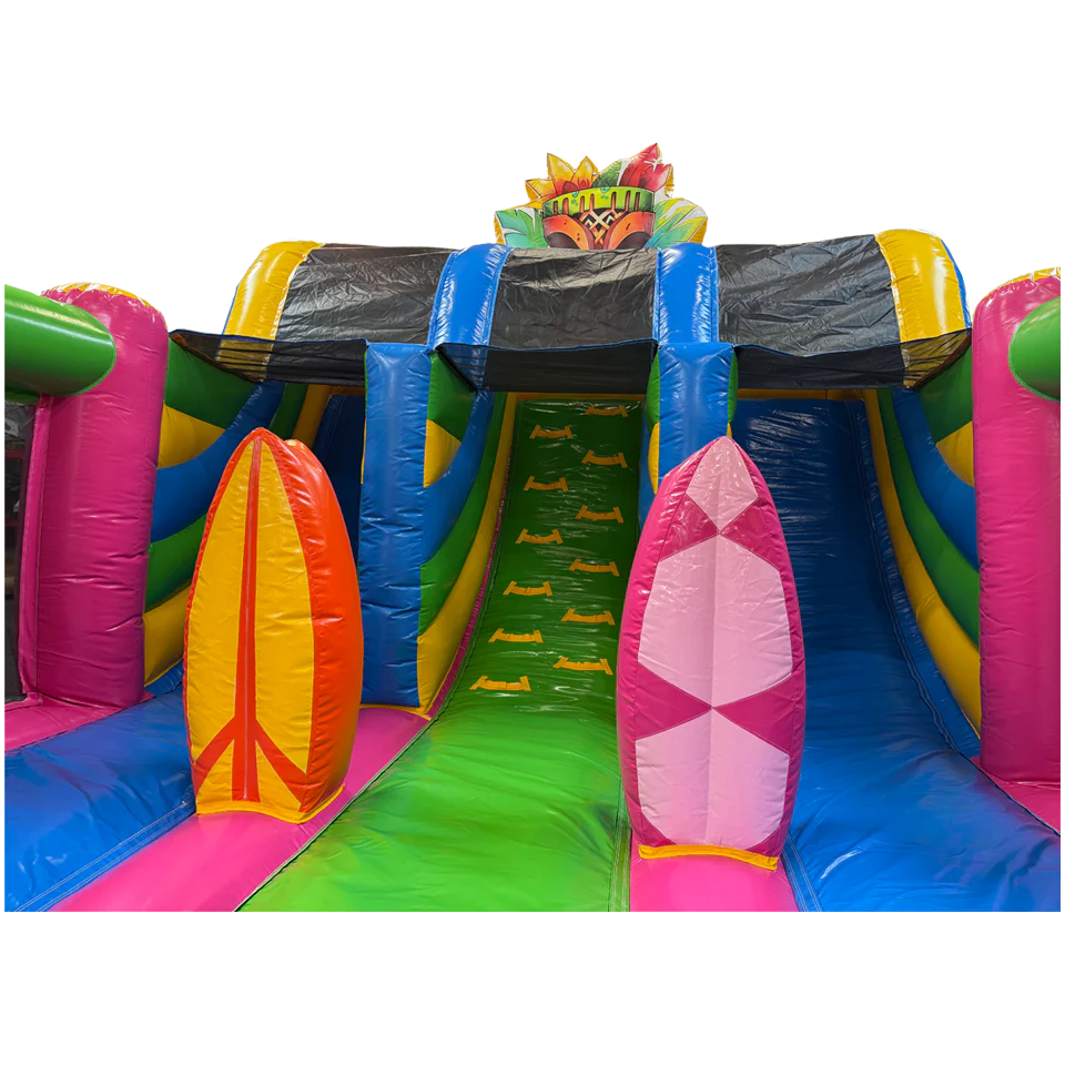 Zoom sur les toboggan gonflable hawai